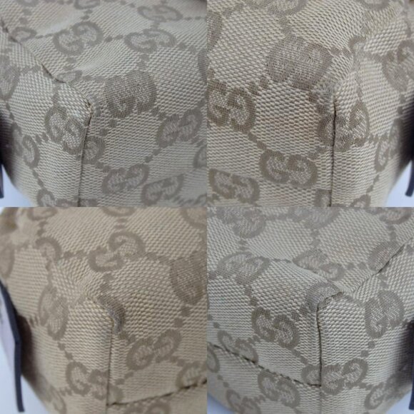 Authentic GUCCI 153228 2149 GG canvas Pouch canvas/leather [Used] - Picture 6 of 12